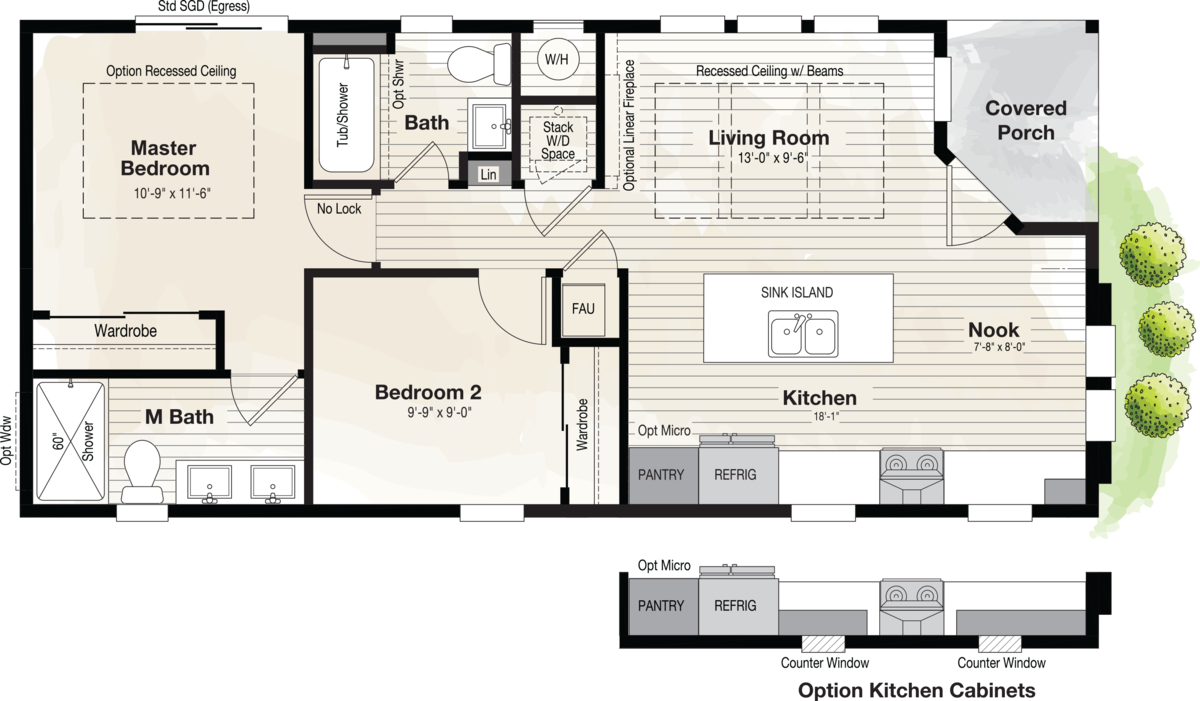 The CORONADO 2042B Floor Plan