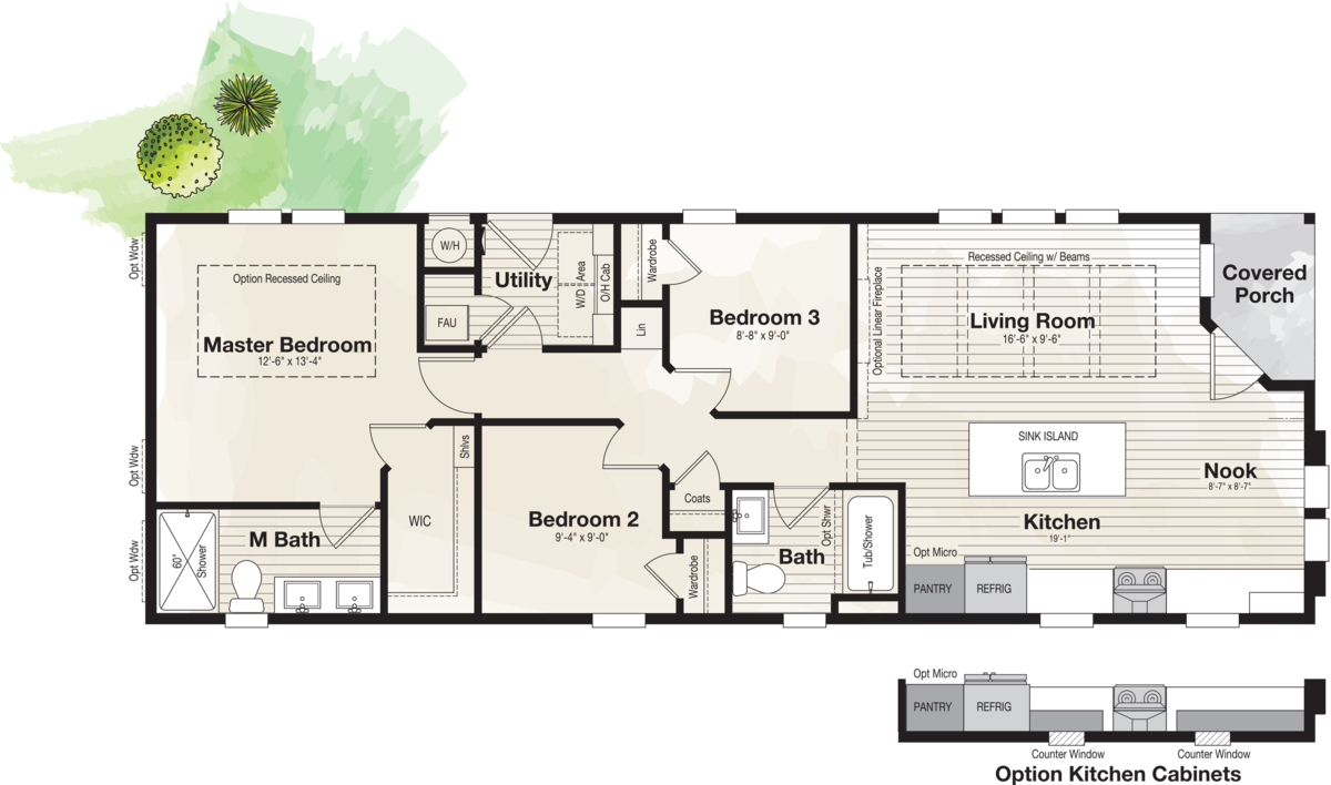 The CORONADO 2056B Floor Plan