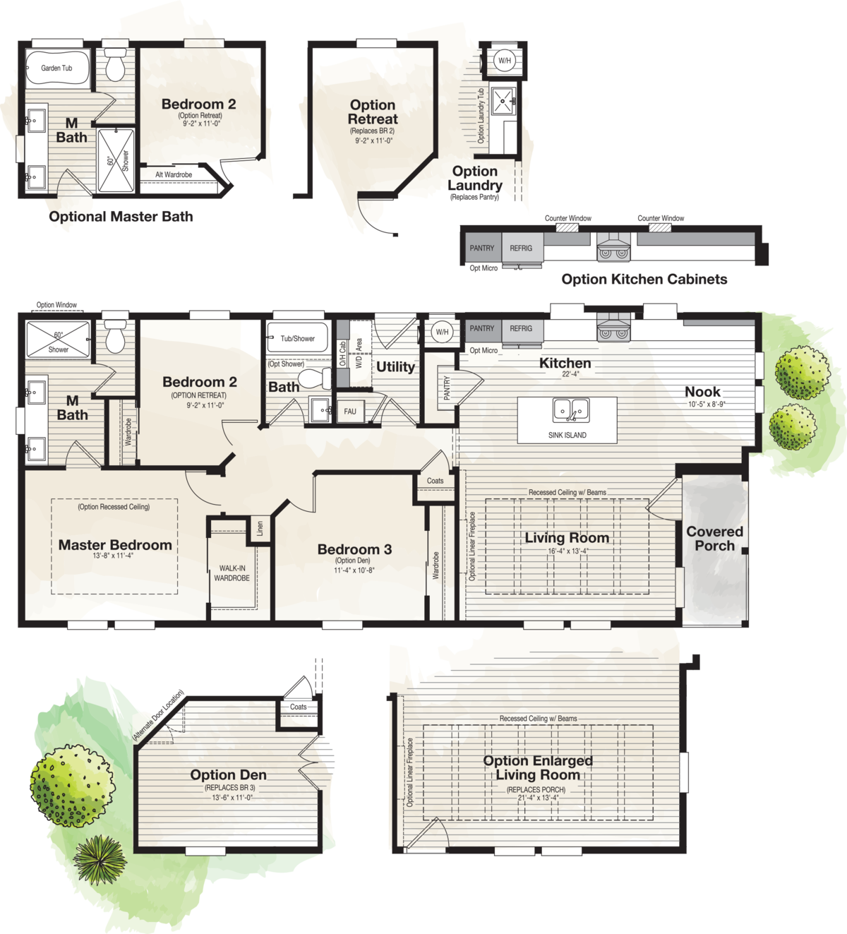 The CORONADO 2456B Floor Plan