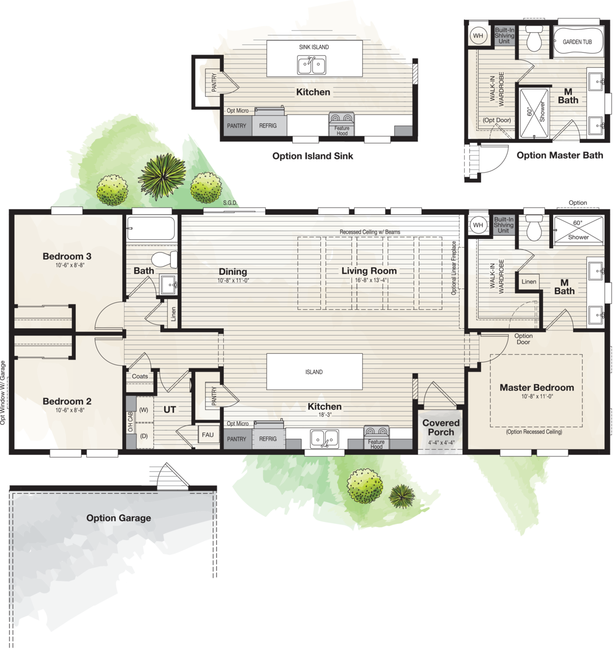 The CORONADO 2458A Floor Plan