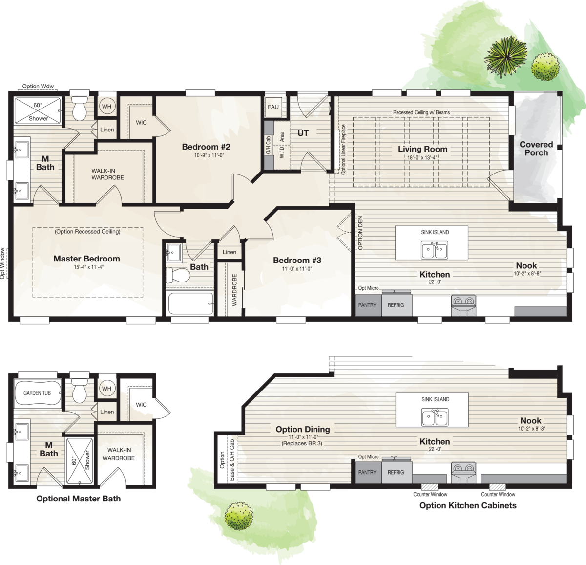 The CORONADO 2458B Floor Plan